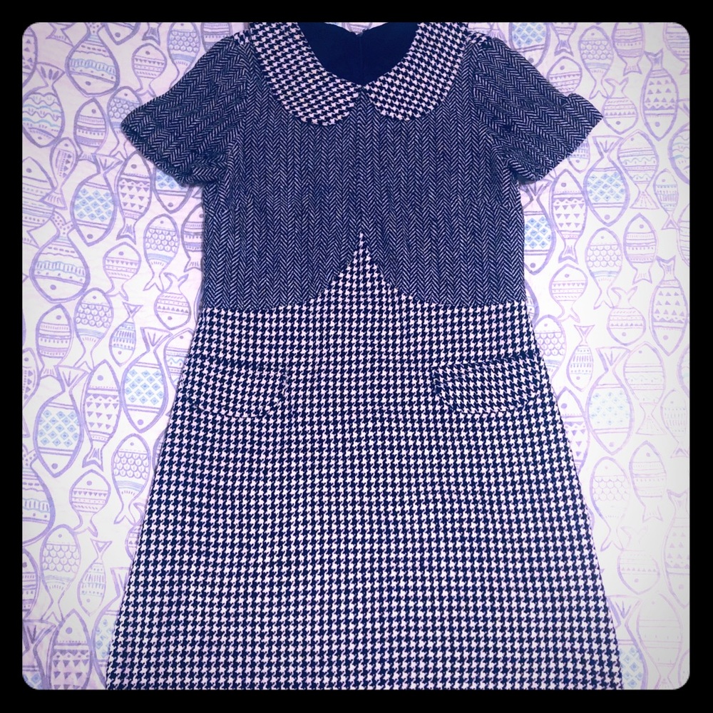 ☂️☂️☂️Anna Sui Houndstooth Pattern Dress
